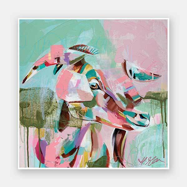Out Of The Woods Bright Pink Unframed Art Print
