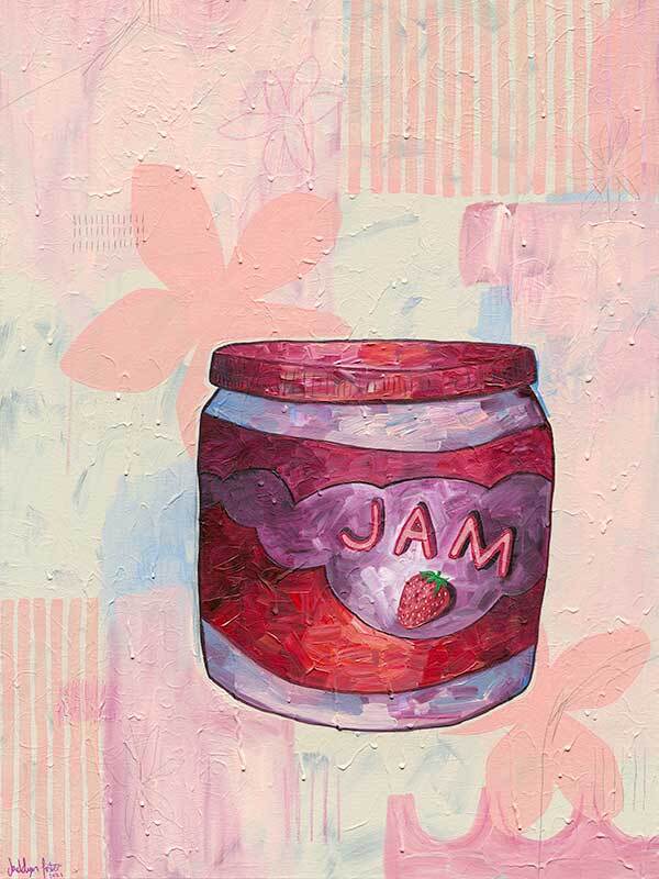 Pump Up The Jam Pink Canvas Art Print