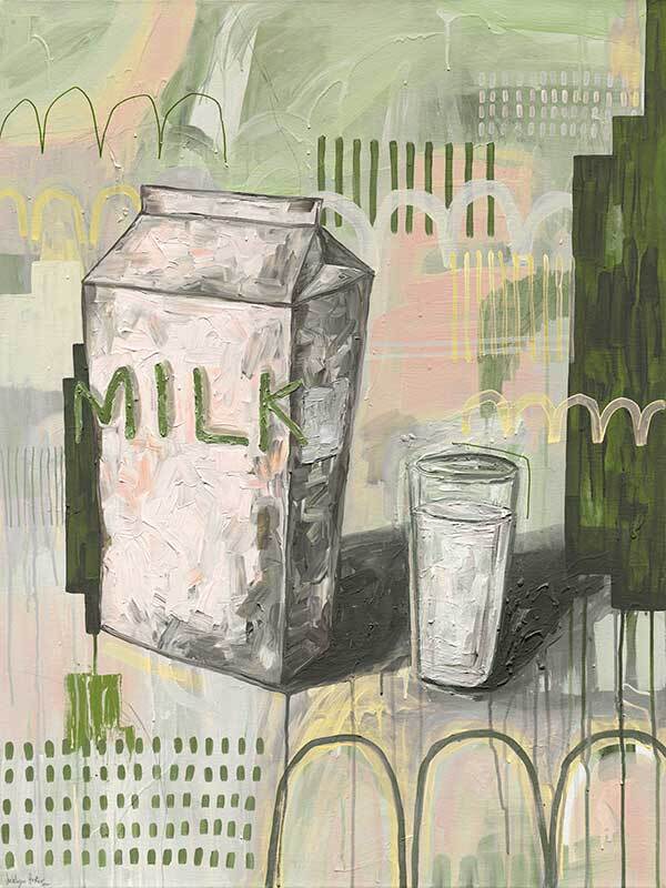 Got Milk Green Canvas Art Print
