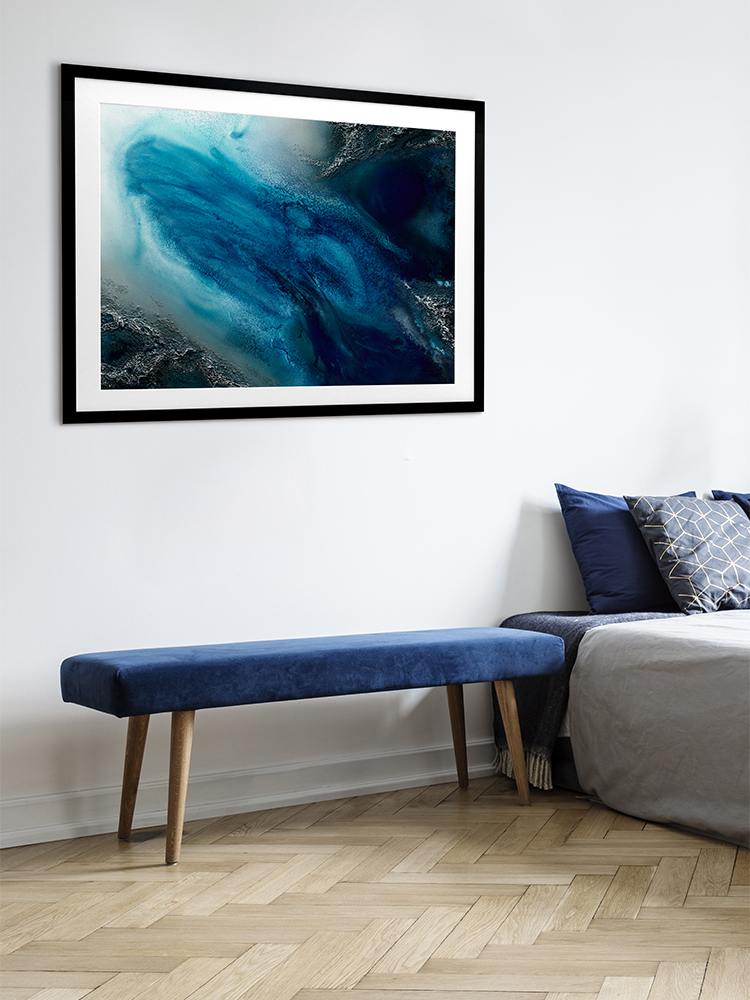 Ocean Blue Framed Art Print
