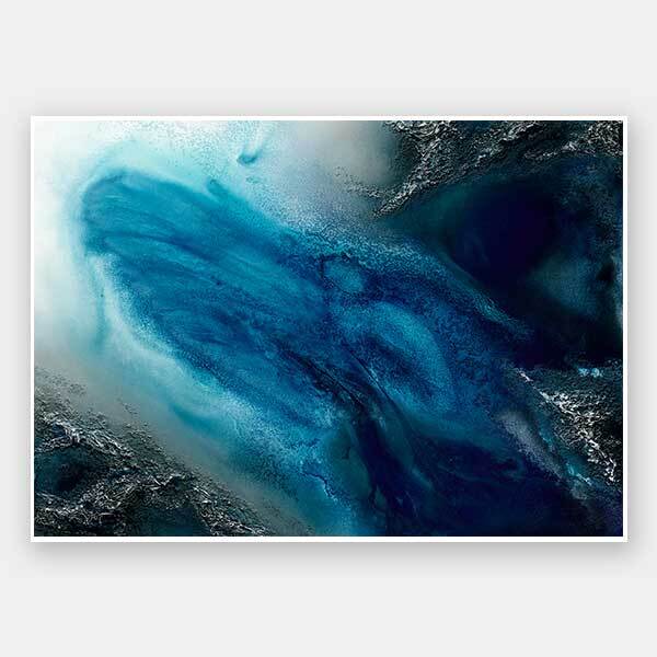 Ocean Blue Unframed Art Print