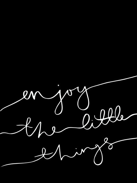 Enjoy the little things Poster