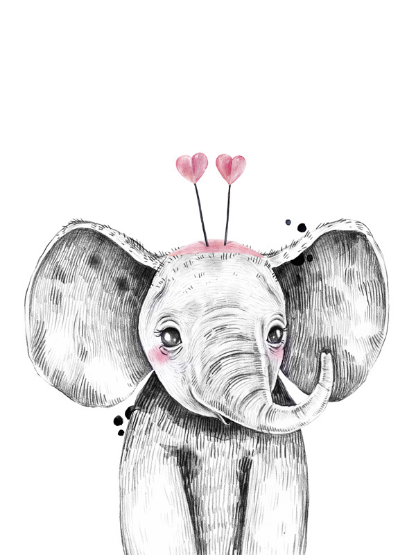 Emmeline Elephant Poster