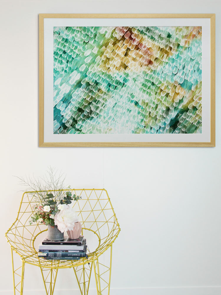 Papillon - Emerald City Framed Art Print