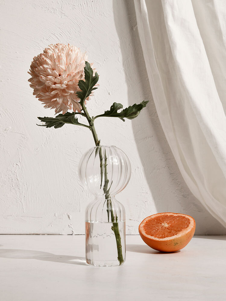 Quinn Clear Glass Vase