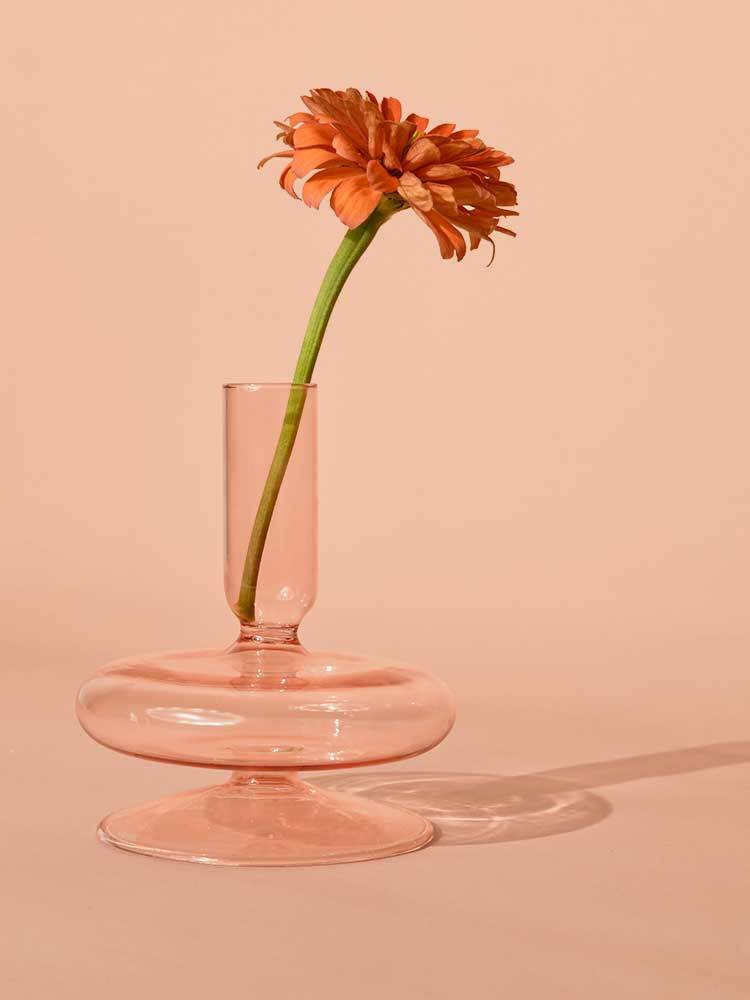 Camellia Pink Glass Vessel