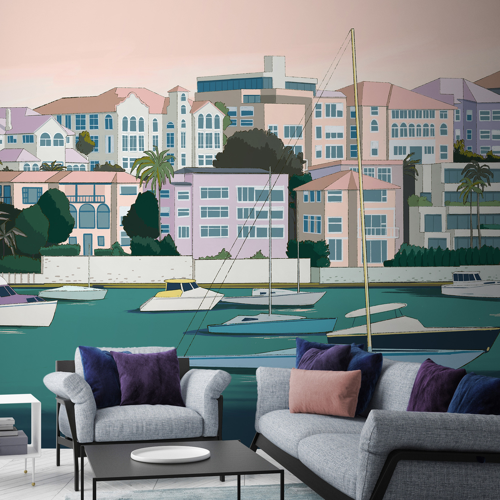 Yacht Club Wallpaper - Buy Architecture Themed Wallpaper By Urban Road