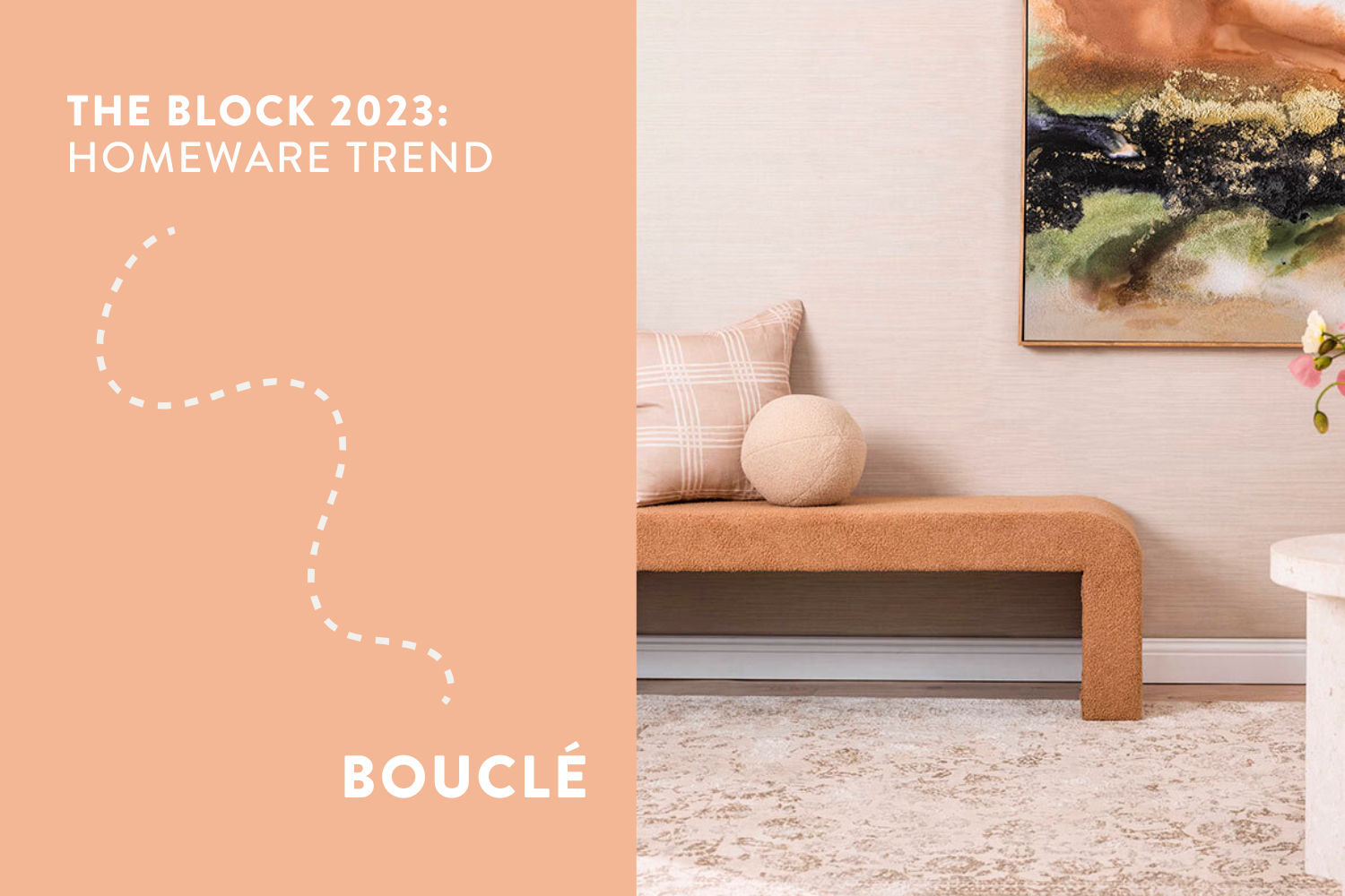 The Block 2023 Homeware Trend Boucle Header Image