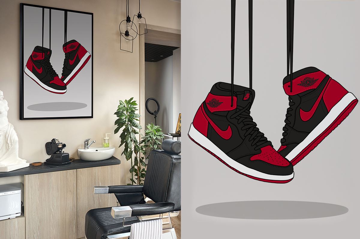 TAKING FLIGHT CANVAS ART PRINT- New Collection Michael Jordan - Walking on Air by Urban Road